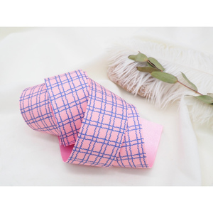 Лента тканевая Клетка двусторонняя 38 мм 